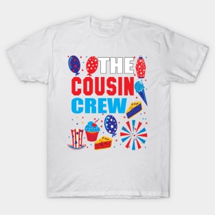 The cousin crew 4th of july family reunion gift. T-Shirt